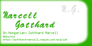 marcell gotthard business card